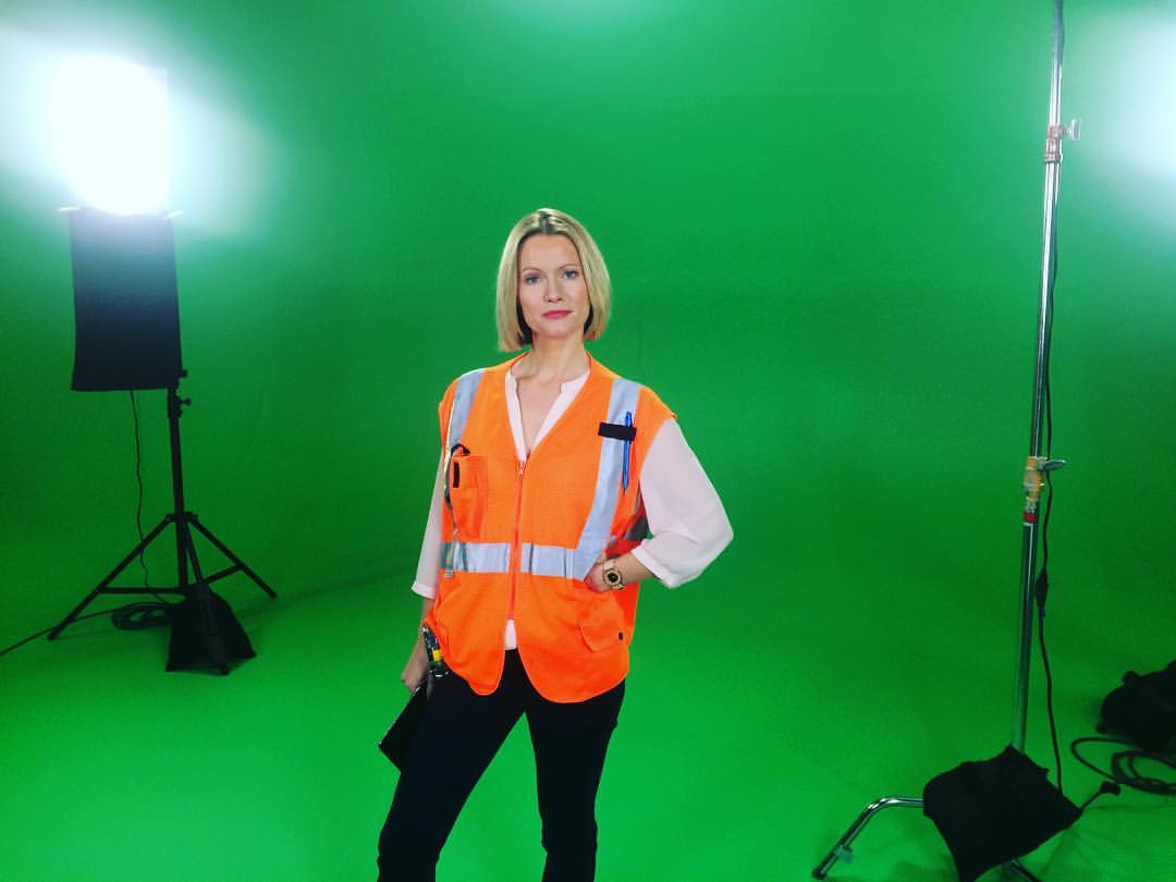 Orange is the new black on green screen as well